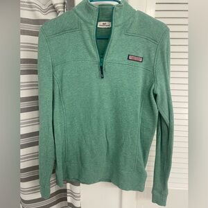 Green Vineyard Vines Quarter Zip